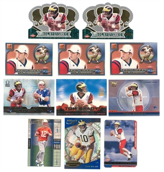 2000 Pacific & Assorted Brands Tom Brady Rookie Card Collection (11 Different)